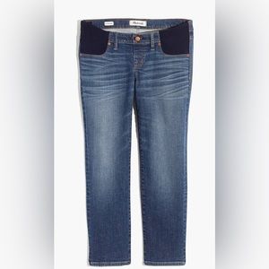 Madewell maternity side-panel classic straight jeans in Carsondale blue
